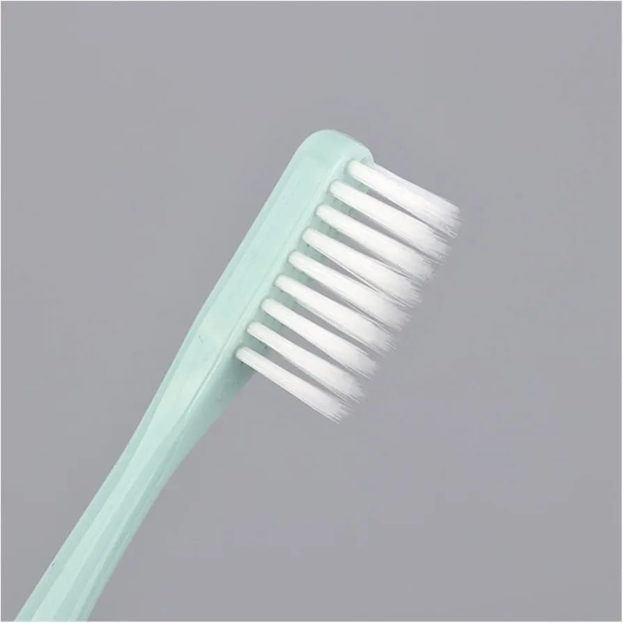 Pack Of 4 High Quality Soft Bristles Toothbrush Set With Cap Random Colours