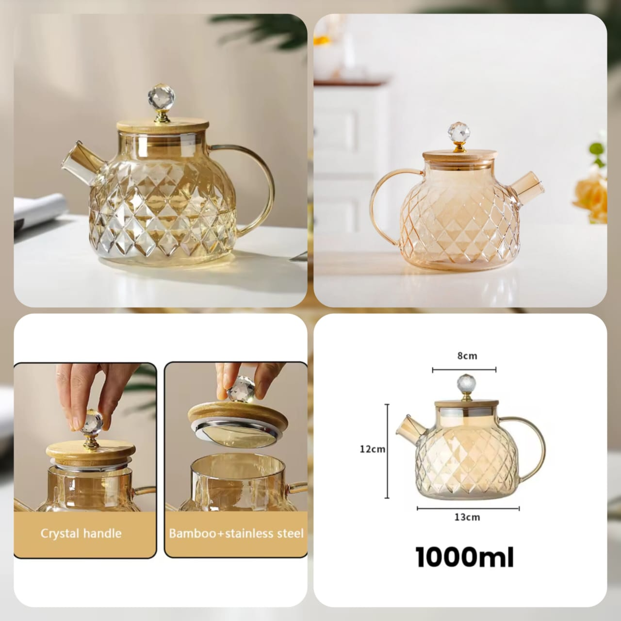 Glass Tea Kettle - Premium Durability and Elegant Design for Perfect Brewing