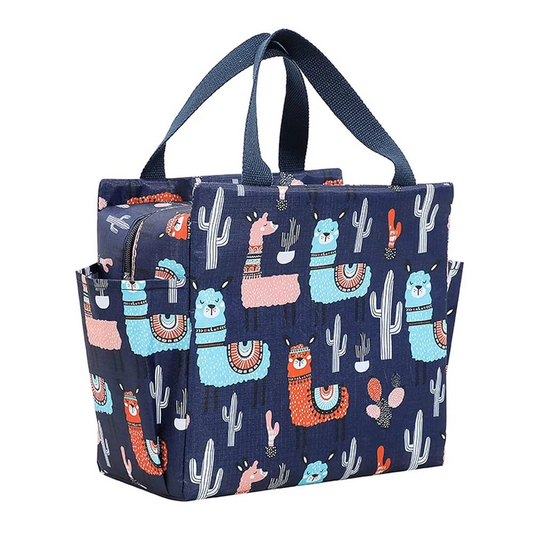 Stylish Hand Carry Thermal Lunch Bag – Easy to Carry with Side Pocket for Water Bottle | Perfect for Office-Going Ladies