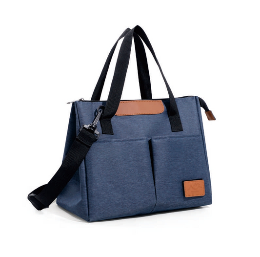 Portable Triangular Insulated Bags Travel Crossbody Bag Large Capacity Oxford Cloth Lunch Box Large Capacity Insulated Bag