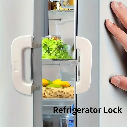 Multi-Functional Fridge Door Buckle Tool, Refrigerator Lock Anti-Pinch Cabinet Door Lock