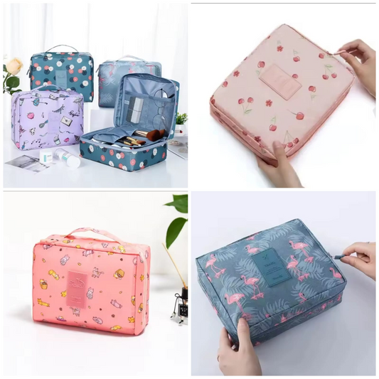 Fashion Portable Cosmetic Bag Waterproof Makeup Cosmetic Bag Laundry Organizer Storage Bag Travel Hand Kit Bag