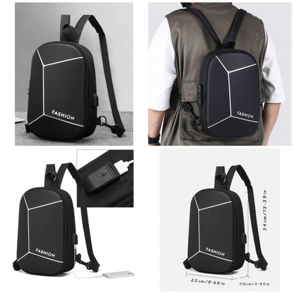 Multi-Function Crossbody & Backpack  | Waterproof, Anti-Theft Lock, USB Charging Port, Large Capacity Travel & Daily Bag