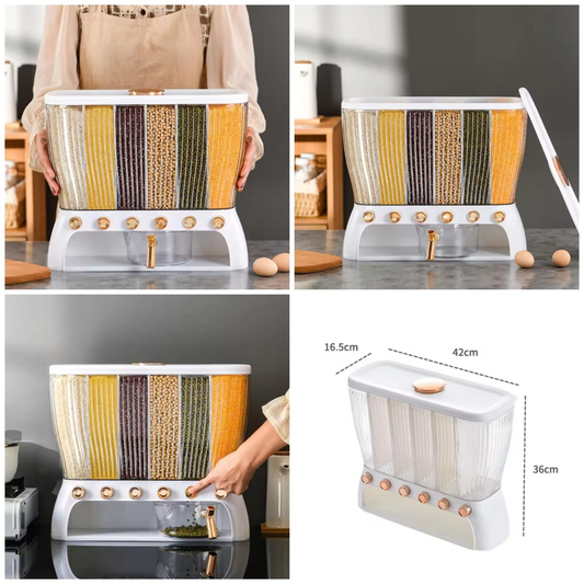 10 kg Luxury Cereal Rice Storage Dispenser