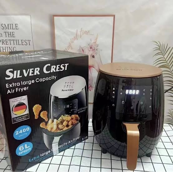 Hot Selling 6L Silver Crest Digital Touch Screen Air Fryer 2400W