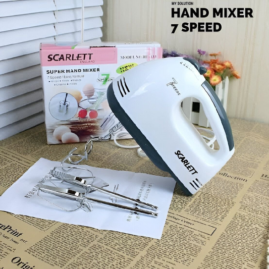 Scarlett Hand Mixer 180 W White Hand Blender  (HE133)