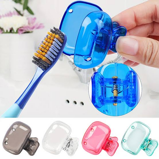 10PCS Travel Toothbrush Head Covers Toothbrush Protector Cap Brush Pod Case Protective Portable Plastic Clip For Household Travel