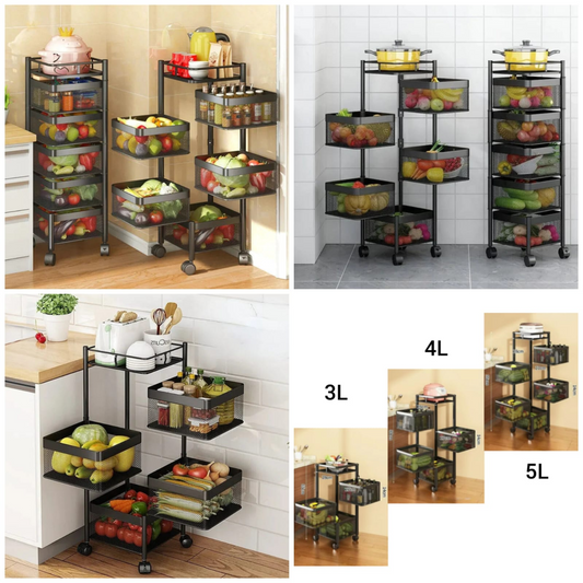 Premium Square Metal Trolley