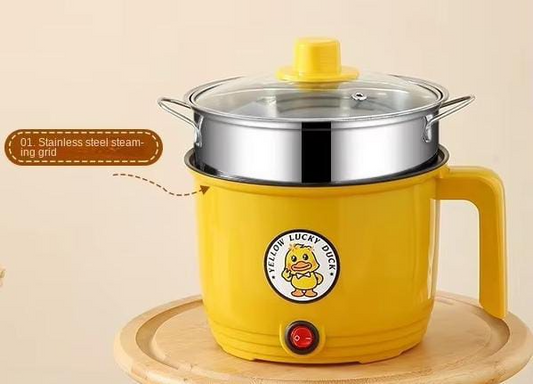 Electric Cooking Pot Non-stick Cooker with Steamer