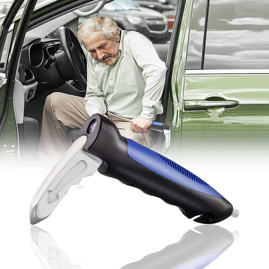 Car Handle, 2026 New Multifunctional The Auto Cane Car Grab Handle, 3 in 1 Car Door Handles for Elderly, Senior Safe Car Handle Assist for Elderly Car Door Handle(2PCS-A)