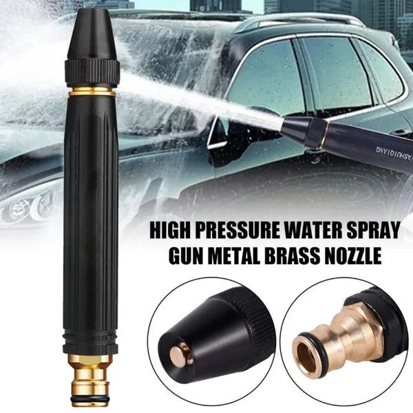 Adjustable Car Wash Water Gun High Pressure Washer Sprayer Nozzle Copper Metal Portable Foam Sprinkler Garden Watering Tool