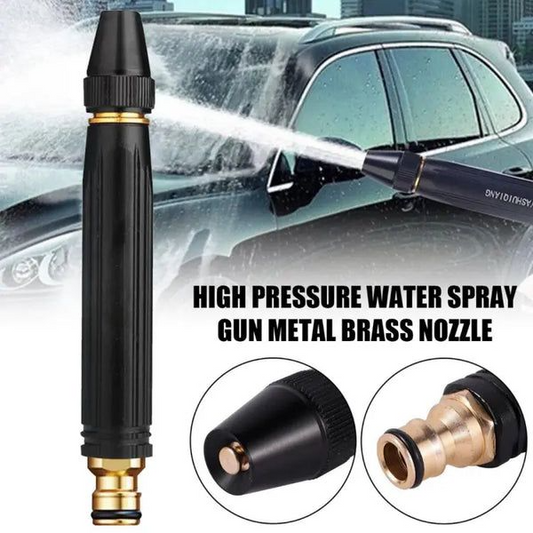 Adjustable Car Wash Water Gun High Pressure Washer Sprayer Nozzle Copper Metal Portable Foam Sprinkler Garden Watering Tool