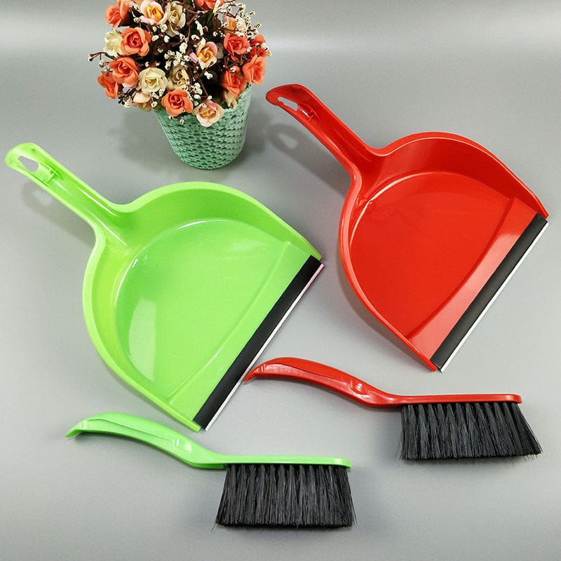 Sunshine Eco-Friendly Mini Cleaning Brush Set Short Handle TPR Broom Dustpan for Sofa Bed Keyboard Kitchen Desktop Pet Cleaning