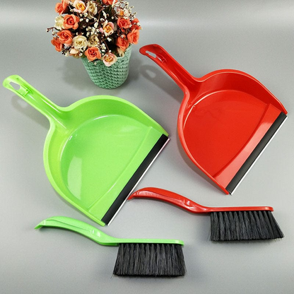 Sunshine Eco-Friendly Mini Cleaning Brush Set Short Handle TPR Broom Dustpan for Sofa Bed Keyboard Kitchen Desktop Pet Cleaning