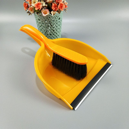 Sunshine Eco-Friendly Mini Cleaning Brush Set Short Handle TPR Broom Dustpan for Sofa Bed Keyboard Kitchen Desktop Pet Cleaning