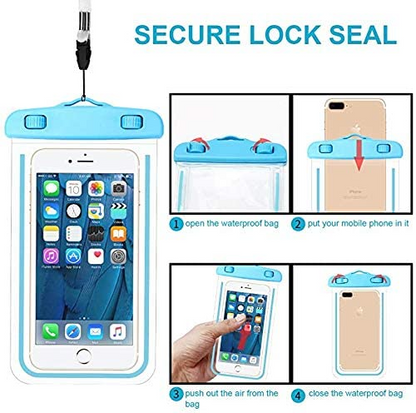 Universal Waterproof Pouch Case Cell Phones portable bag swimming bags dry case cover.