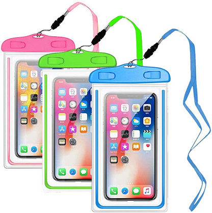 Universal Waterproof Pouch Case Cell Phones portable bag swimming bags dry case cover.