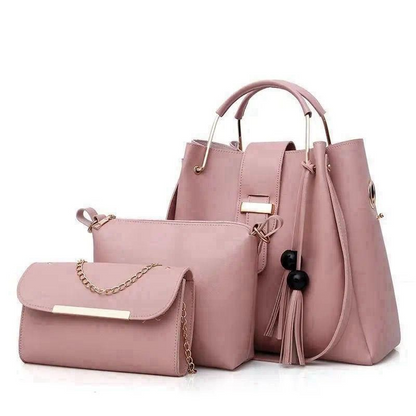 Imported Luxury 3 Piece Bag Set Women’s Cross Body & Shoulded Bag Hand Bag Ladies Purse Ladies Bag