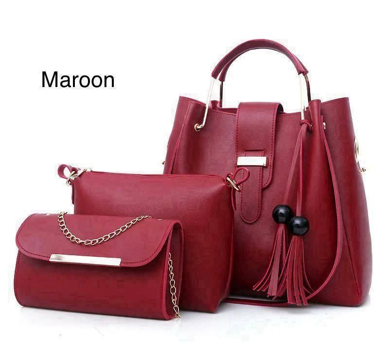 Imported Luxury 3 Piece Bag Set Women’s Cross Body & Shoulded Bag Hand Bag Ladies Purse Ladies Bag