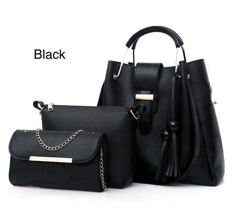 Imported Luxury 3 Piece Bag Set Women’s Cross Body & Shoulded Bag Hand Bag Ladies Purse Ladies Bag