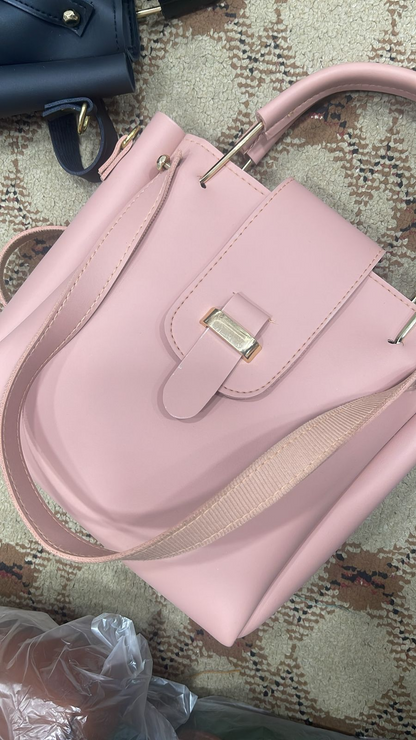 Imported Luxury 3 Piece Bag Set Women’s Cross Body & Shoulded Bag Hand Bag Ladies Purse Ladies Bag