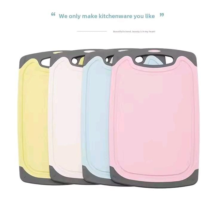 Cutting Boards for Kitchen, Plastic Chopping Board. Non-Slip Feet and Deep Drip Juice Groove, Easy Grip Handle, BPA Free, Non-Porous, Dishwasher Safe