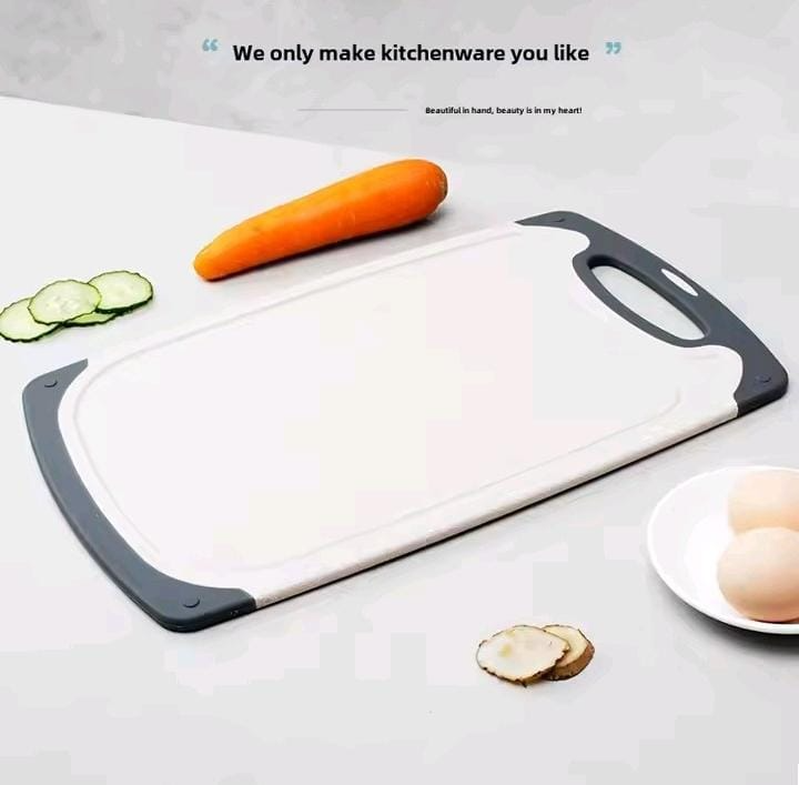 Cutting Boards for Kitchen, Plastic Chopping Board. Non-Slip Feet and Deep Drip Juice Groove, Easy Grip Handle, BPA Free, Non-Porous, Dishwasher Safe