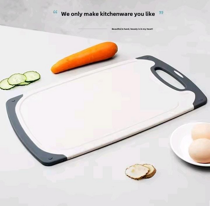 Cutting Boards for Kitchen, Plastic Chopping Board. Non-Slip Feet and Deep Drip Juice Groove, Easy Grip Handle, BPA Free, Non-Porous, Dishwasher Safe