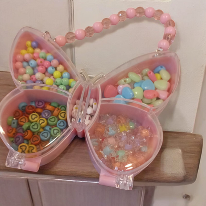 Girls DIY Bead Set Jewelry Making Kit for Kids Girl Pearl Beads for Bracelets Rings Necklaces Creativity Kits Art Craft