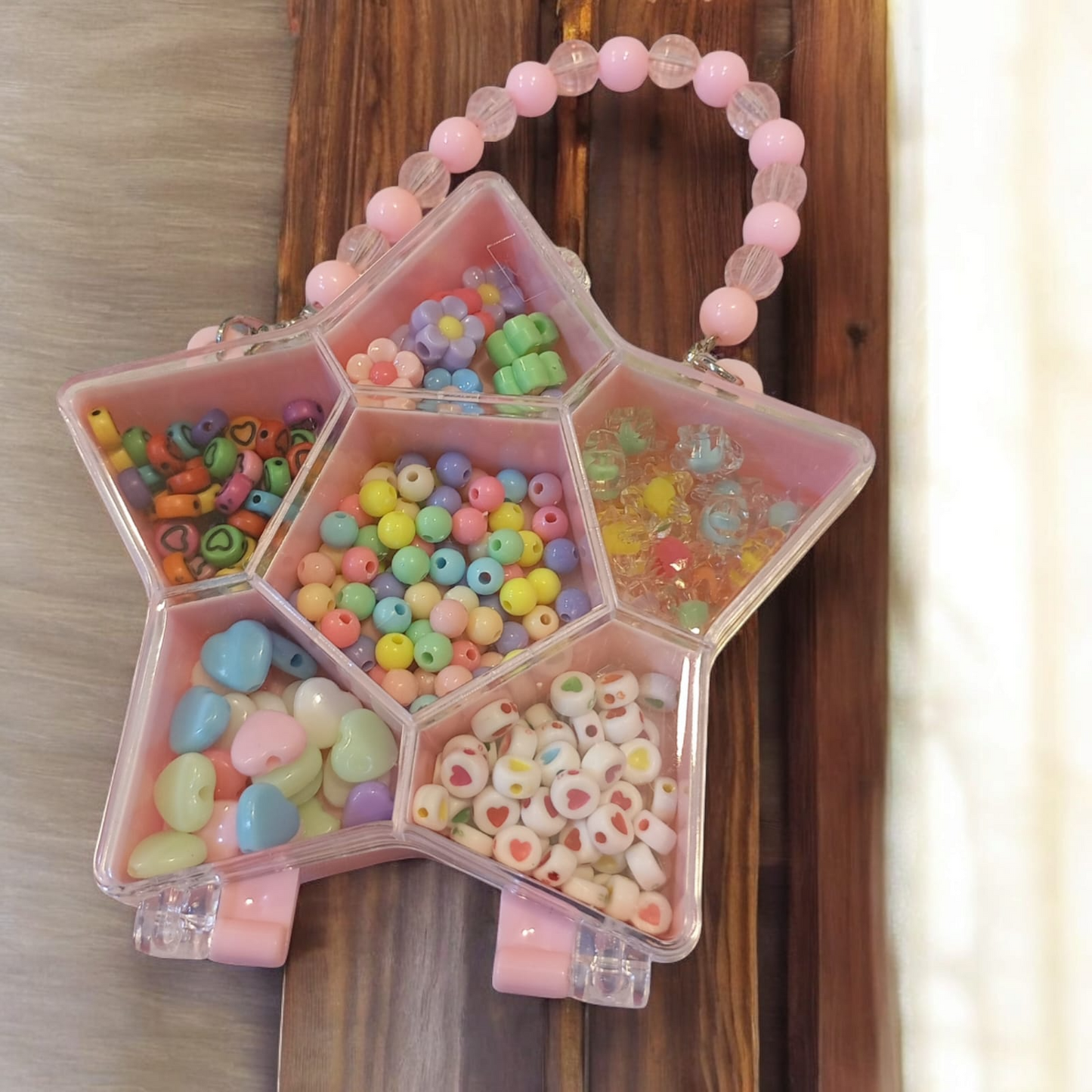 Girls DIY Bead Set Jewelry Making Kit for Kids Girl Pearl Beads for Bracelets Rings Necklaces Creativity Kits Art Craft