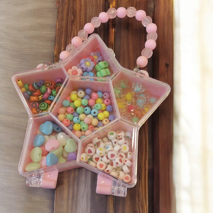 Girls DIY Bead Set Jewelry Making Kit for Kids Girl Pearl Beads for Bracelets Rings Necklaces Creativity Kits Art Craft