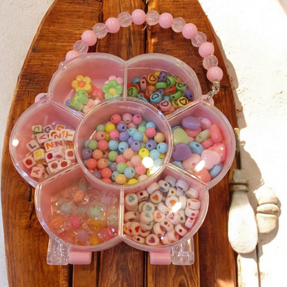 Girls DIY Bead Set Jewelry Making Kit for Kids Girl Pearl Beads for Bracelets Rings Necklaces Creativity Kits Art Craft