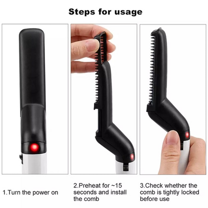 Beard straightener Machine, Hair and beard Comb machine, Hair and beard straightener, Beard hair straightener
