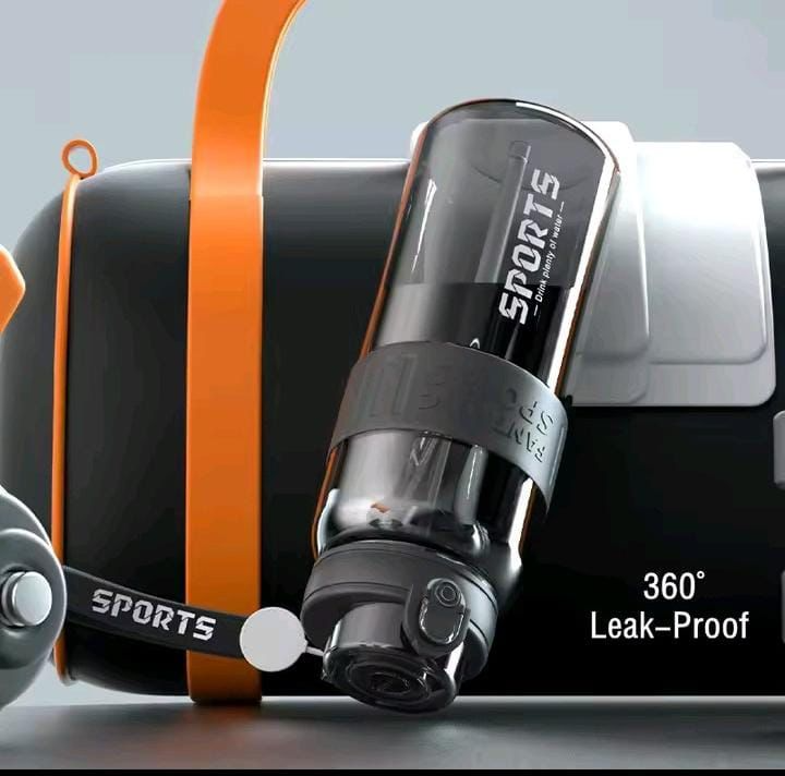 NON BREAKABLE SPORT WATER BOTTLE WITH 2-SIPPER OPTION (800 ML)