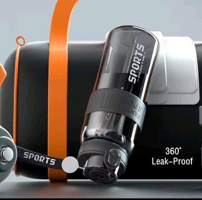 NON BREAKABLE SPORT WATER BOTTLE WITH 2-SIPPER OPTION (800 ML)