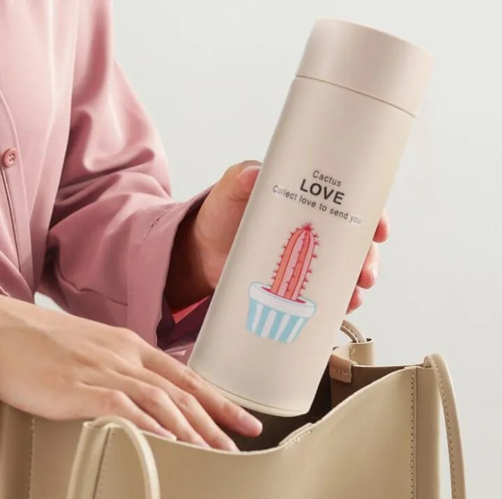 Glass Water Bottle Portable Large Capacity Outdoor Sports Water Cup - Travel Hot Water Cold Drink Bottle Cup Mug - Hot Cold Vacuum Flasks Stainless Steel Thermos