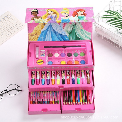 Art Box - Coloring Kit For Girls 54Pcs Pack