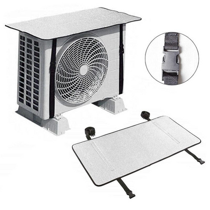 Aluminum Heat-Insulated & Water Proof Ac Outer Cover  Size : 90 x 42 cm