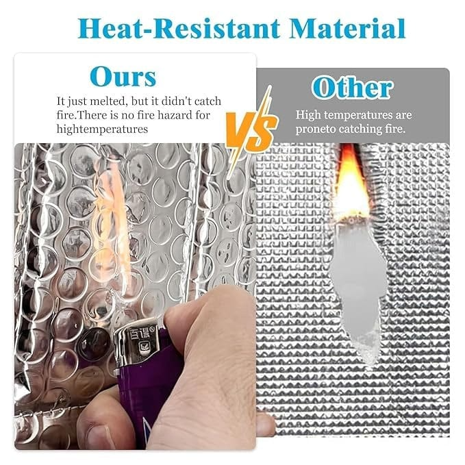 Aluminum Heat-Insulated & Water Proof Ac Outer Cover  Size : 90 x 42 cm