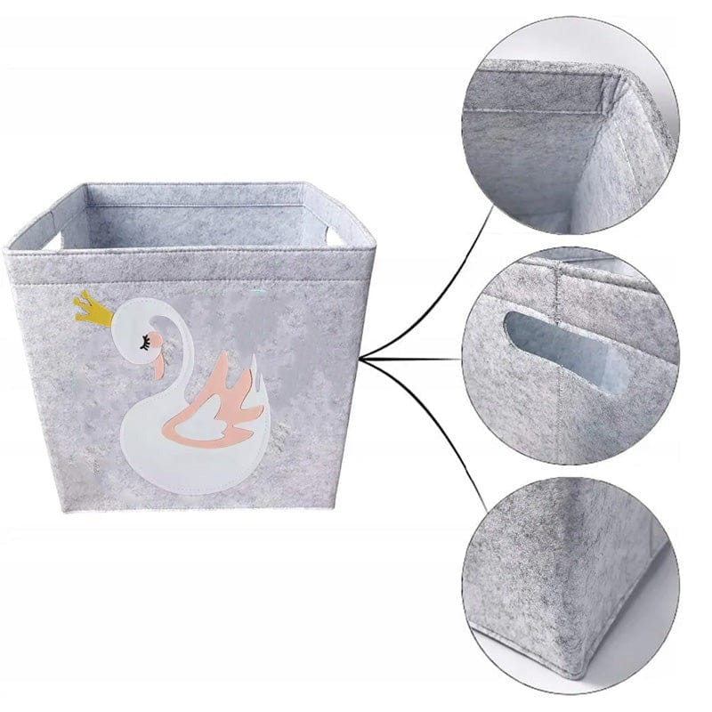Felt Storage Box - Cube Toys Organizer