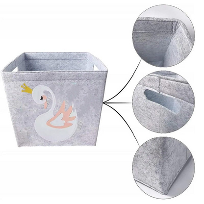 Felt Storage Box - Cube Toys Organizer