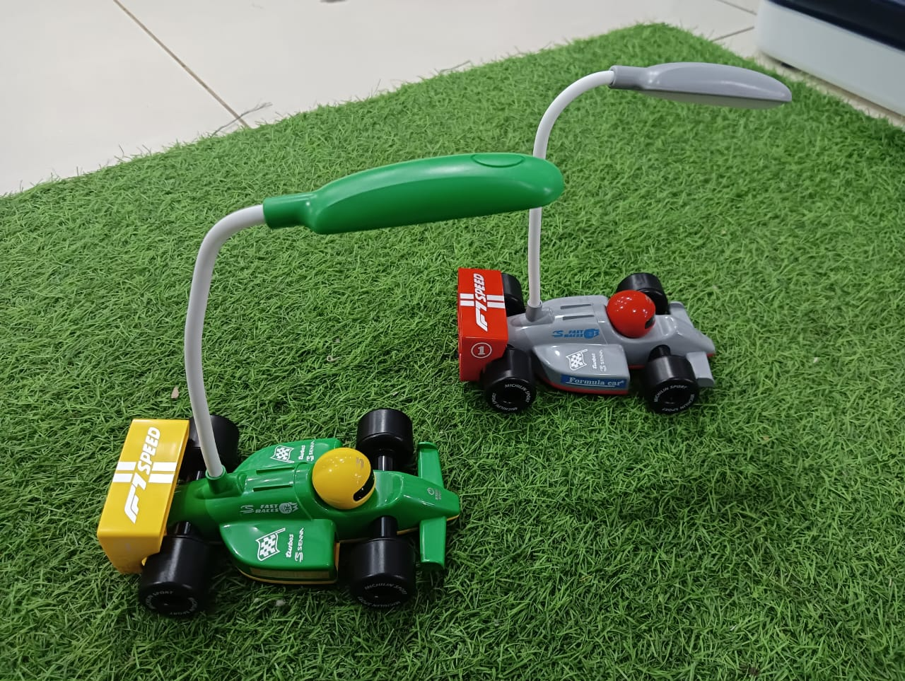 Cute Mini Unique Style F1 Car Shape Table Lamp  Random Colours