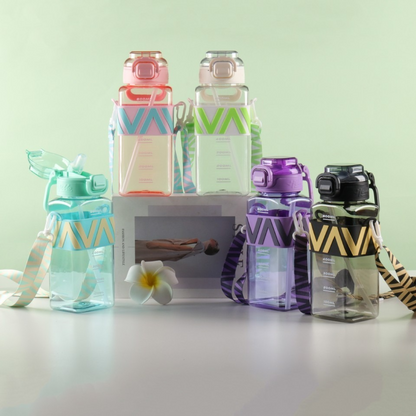 Cute Square Sippy Water Bottle