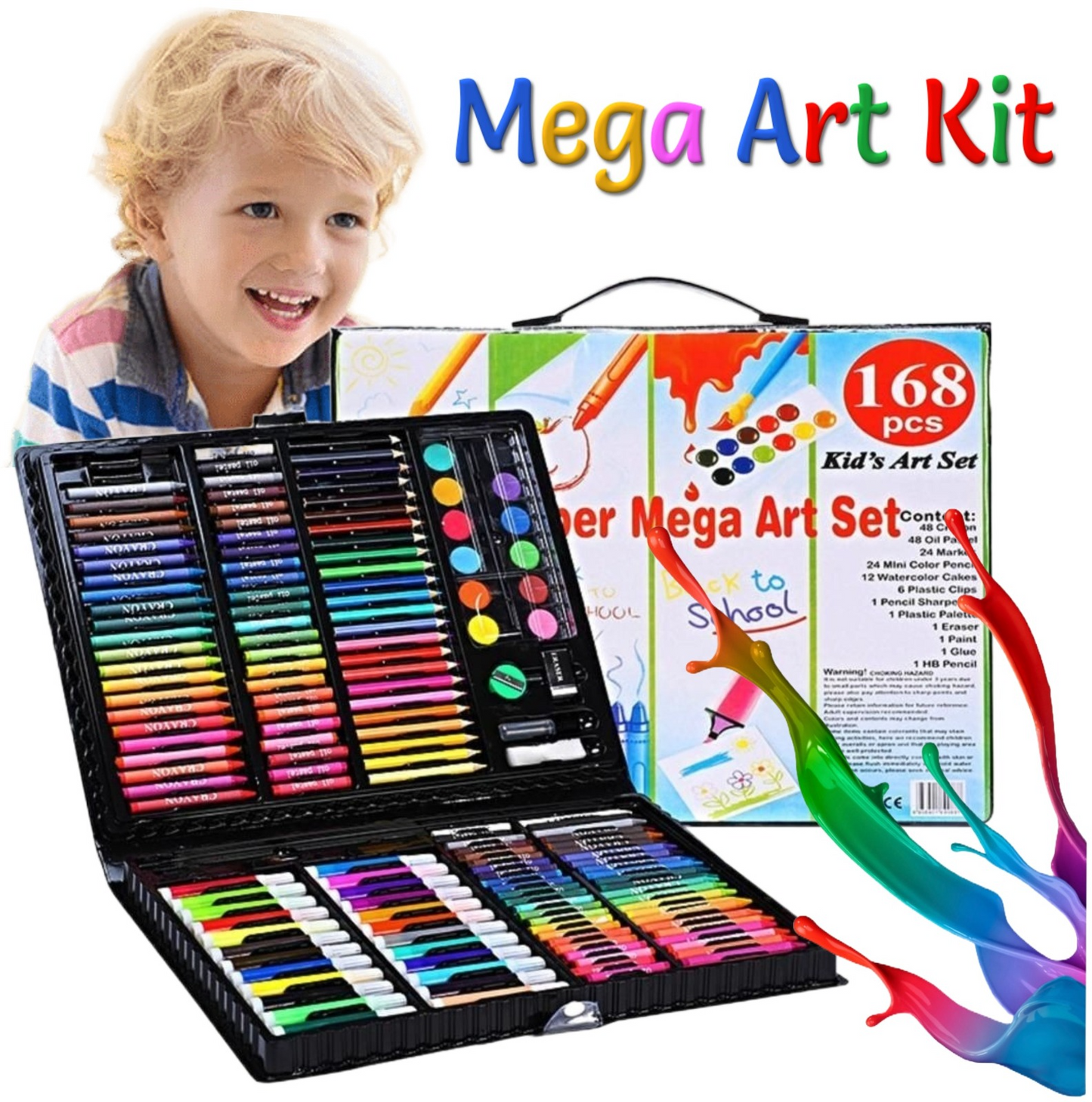Children's Brush Set Watercolor Pencils, Crayons, Oil Pastels, Colored Pencils, Gift Boxes, Student Painting, Art Tools, Colored Pencils