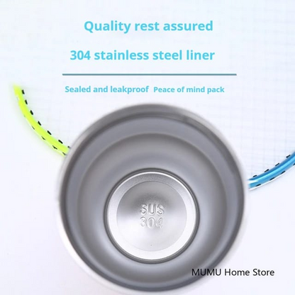 Mylecart 900ml Insulated Stainless Steel Tumbler with Handle and Straw – Perfect Reusable Travel Mug for Outdoor Adventures and Gifting