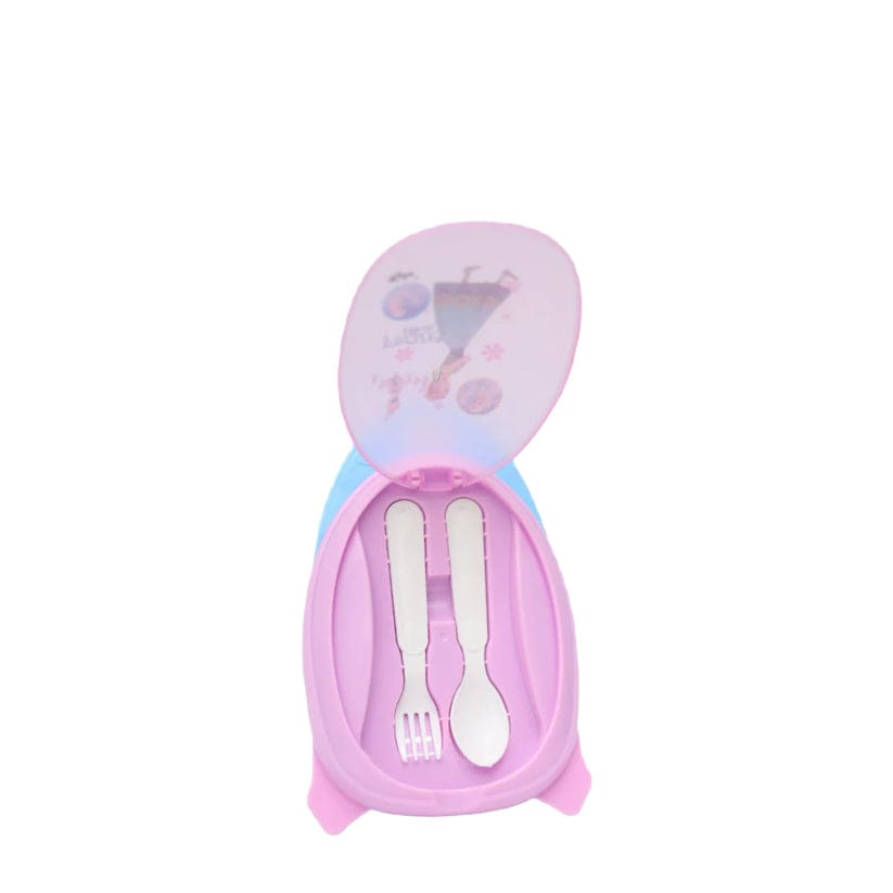 Household Lunchbox For Kids & Students Cartoon Character Lunchbox with Spoon & Fork