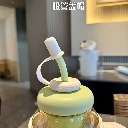 1300ML Large Capacity Water Glass Bottle with Straw and Extra Tea Infuser Summer Plastic Cup Iced Coffee and Teas Gym Sports Water Cup