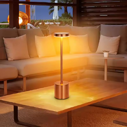 Aluminum Alloy Decorative Table Lamp LED Waterproof Aluminum Alloy Decorative Table Lamp LED Waterproof Rechargeable Night Light Touch Dimming Bar Living Room Reading lamp Ligh