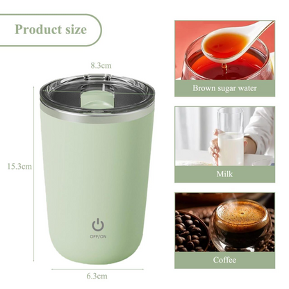 Automatic Self Stirring Magnetic Mug Touch Control whey protein shaker Thermos Stainless Steel Cocktail Coffee Mixing Cup 350ml