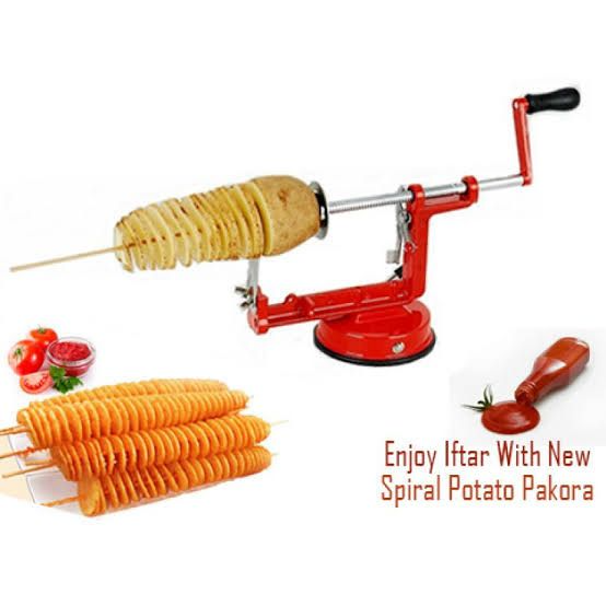 Stainless Steel Potato Slicer French Fry Cutter Machine Fruit Machine Potato Spiral Cutter Kitchen Tool